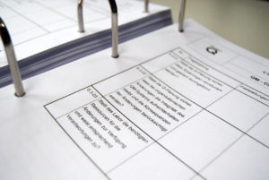 Picture of a folder with documents - checklist